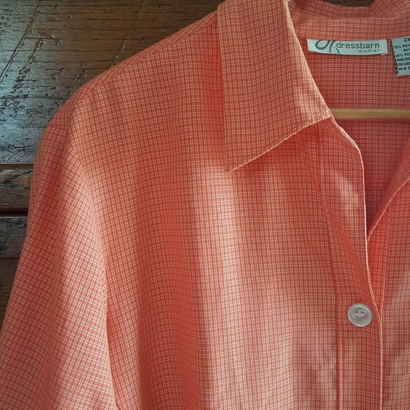 Dress Barn Tops - Dress Barn || Checkered Button Down Top